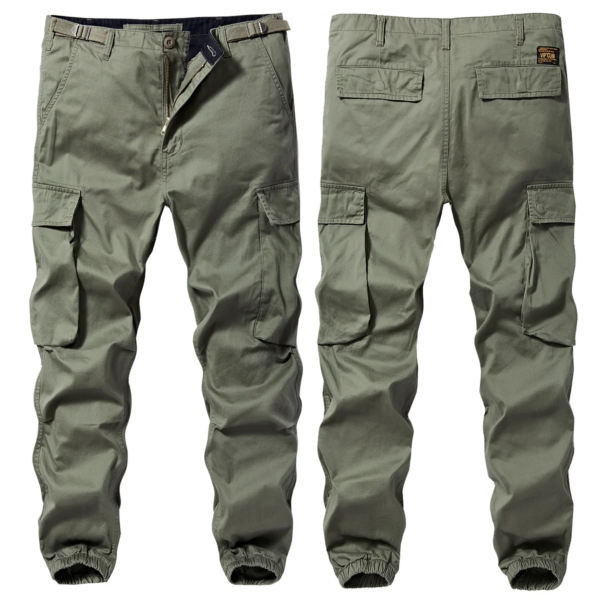 

Мужские модные рабочие брюки VIP: повседневные, зауженные, с манжетами, прямые, с множеством карманов, для весны и осени, спортивные, для отдыха, длинные