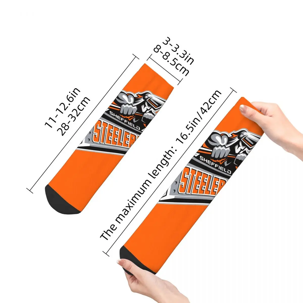 Kaus Kaki Sheffield Steelers Stoking Super Lembut Harajuku Aksesori Kaus Kaki Sepanjang Musim untuk Hadiah Uniseks