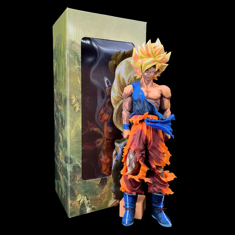 Dragon Ball Z Son Goku Super Saiyan Action Figure PVC, boneca modelo, brinquedos, estátua do jogo, presentes de Natal, brinquedos colecionadores, 33cm