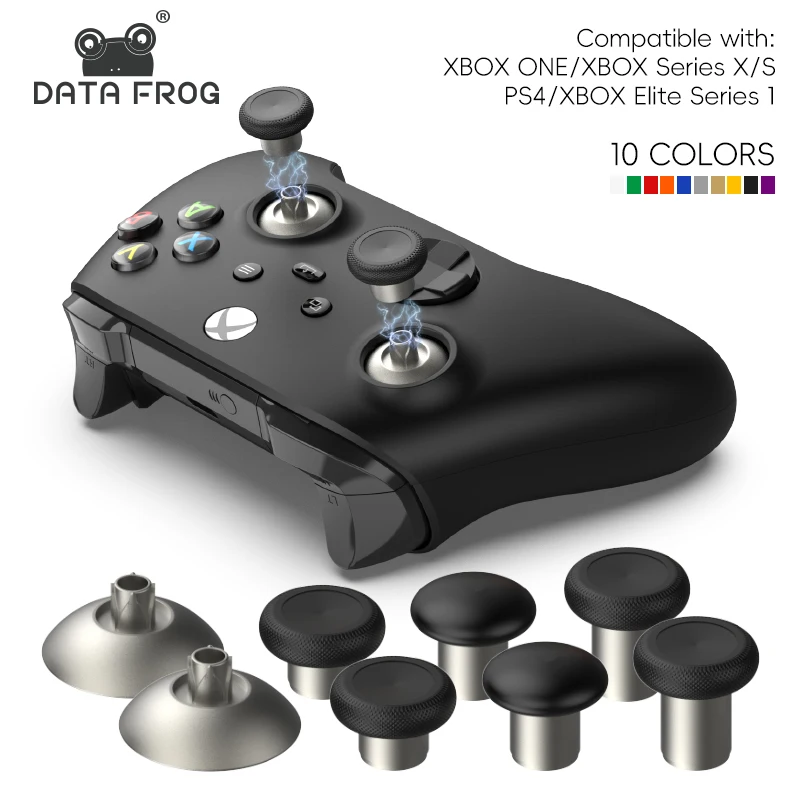 DATA FROG 8 PACK Metal Magnetic Thumbsticks Analog Joysticks for Xbox One Elite, Xbox One S, Xbox Series X, PS4 Controller