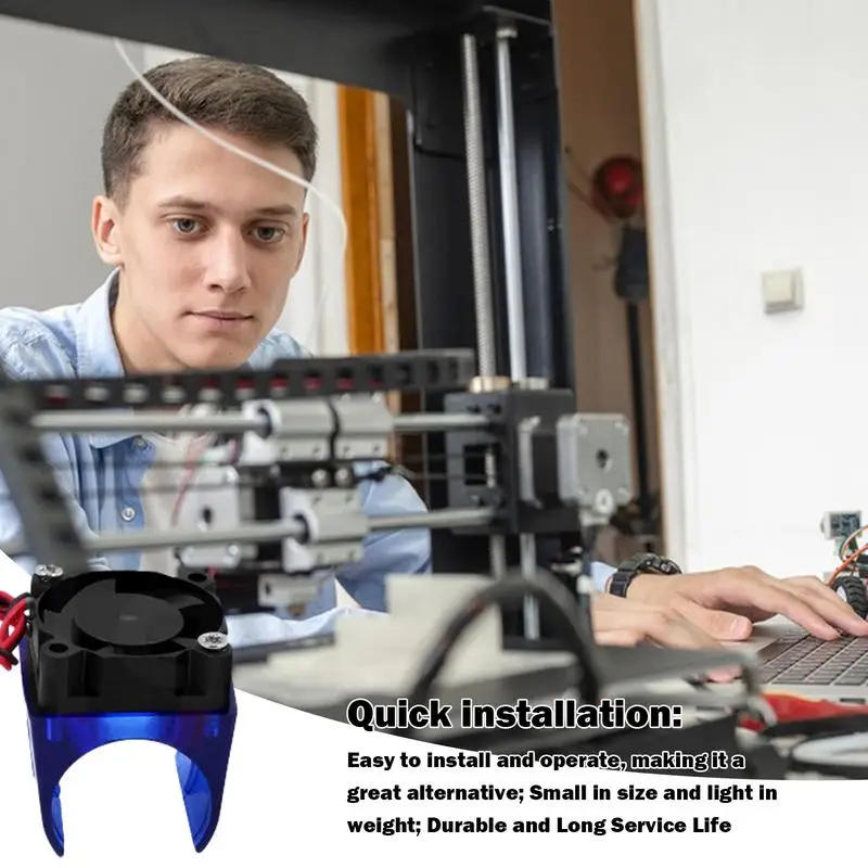 3D-Drucker Lüfter abdeckung v5 v6 3D-Drucker Teile Lüfter kanal Zubehör praktische 3D-Drucker Lüfter abdeckung robust und langlebig für