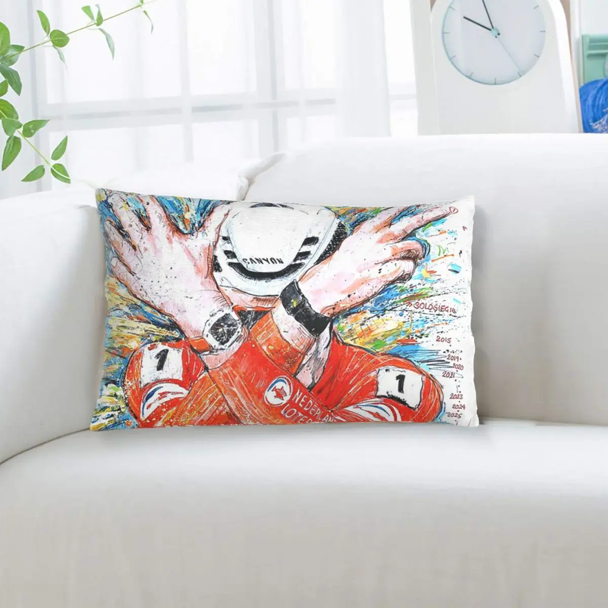 Mathieu Van Der Poel Cyclist MVDP Dutch Cyclist College Rectangle Pillowcase Cushion Cover Decor Bedroom Bed Home Throw Pillow