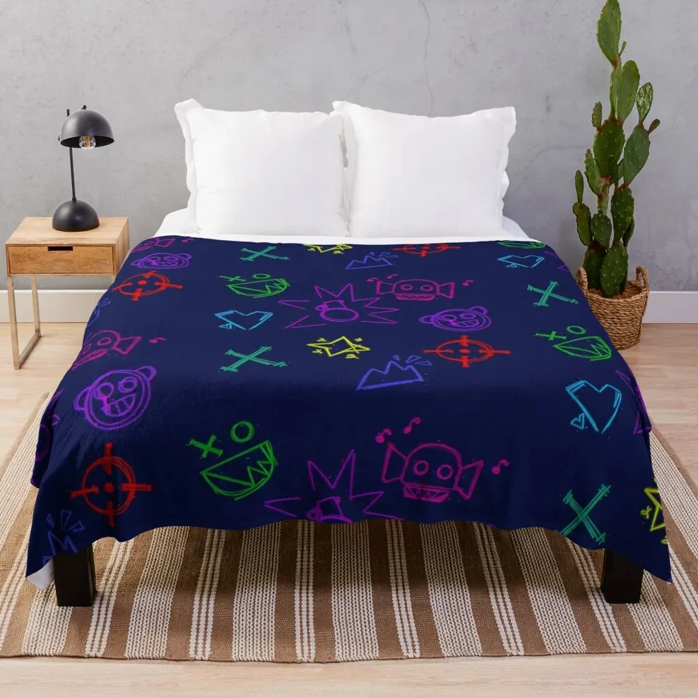 

Jinx Scribbles Throw Blanket All Season Soft Lightweight Blanket for Home