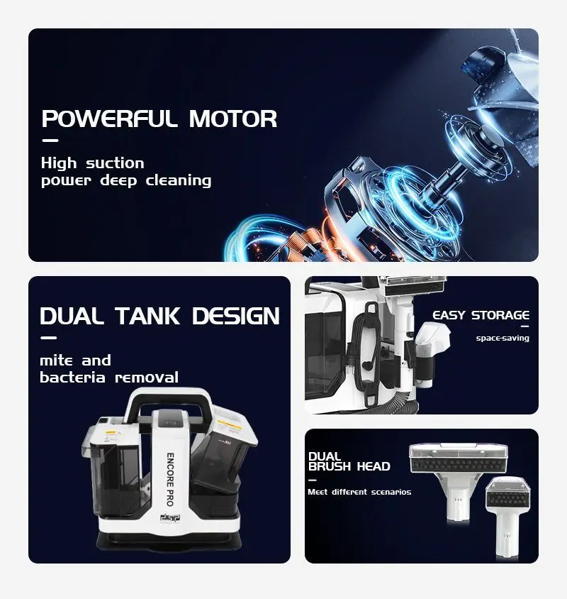 Odkurzacz w sprayu do czyszczenia sof z tkaniny KD2041 z funkcją usuwania roztoczy do dywanów i materacy