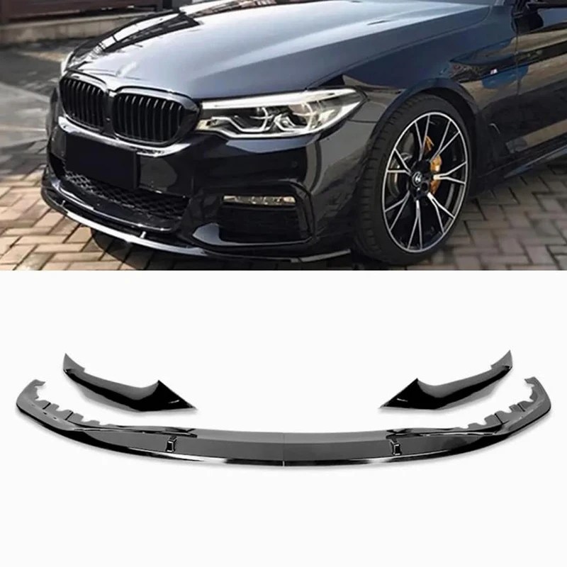 

For BMW 5 Series G30 G31 2017-2020 M-Tech M Sport Car Front Bumper Lip Splitter Spolier Diffuser Front Lips Car Body Kit Tuning