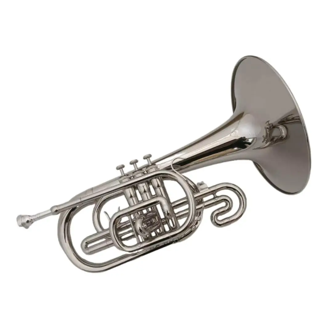 Marching Instrument Professional Performance Instrument in Nickel-plated Brass in F Key for Marching