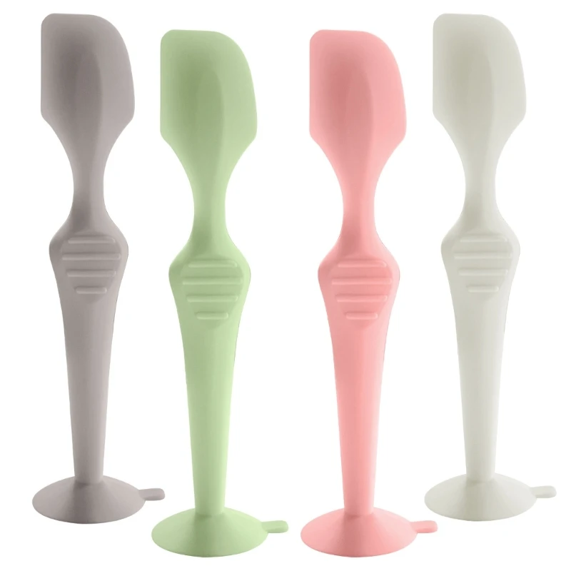 

J15U Silicone Diaper Cream Spatula Portable Scraper Handheld Scraping Spoon Tool