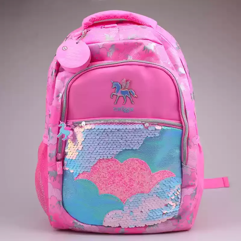 Smiggle Cloud Unicorn Series Backpack Cartoon Kawaii Large Capacity Student Schoolbag Cute Pink Pencil Box Children Gift Girl