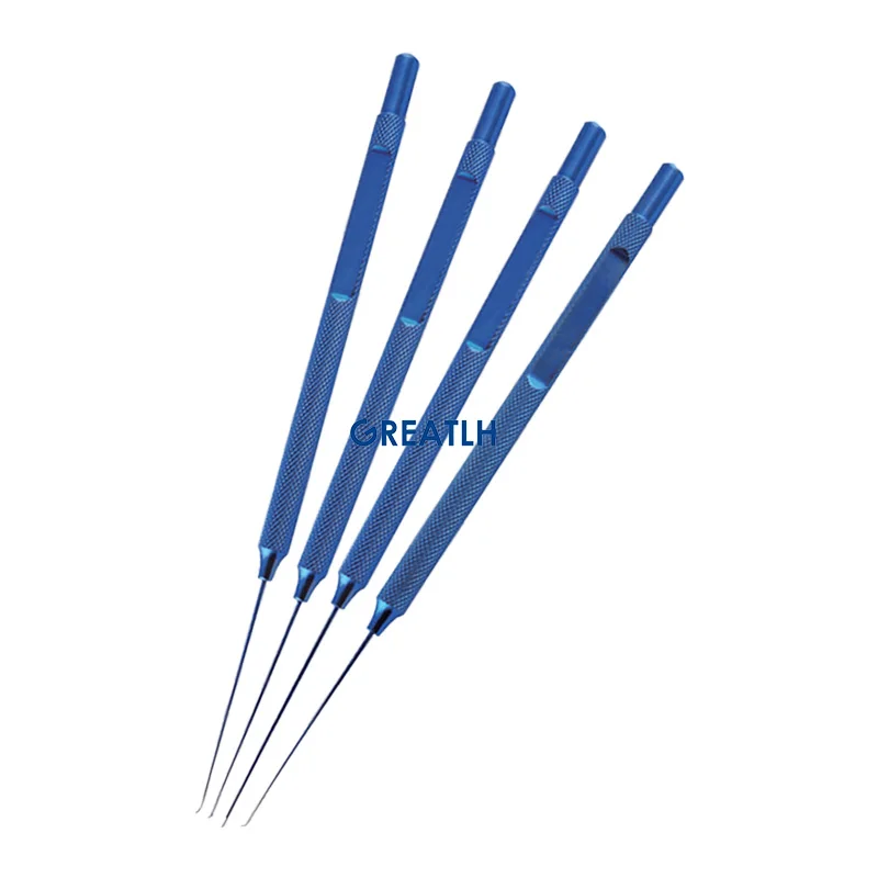 Autoclavable Retinale Haak Ronde Hoek Hoofd Haak Ooglid Tool Oftalmisch Micro-Instrument