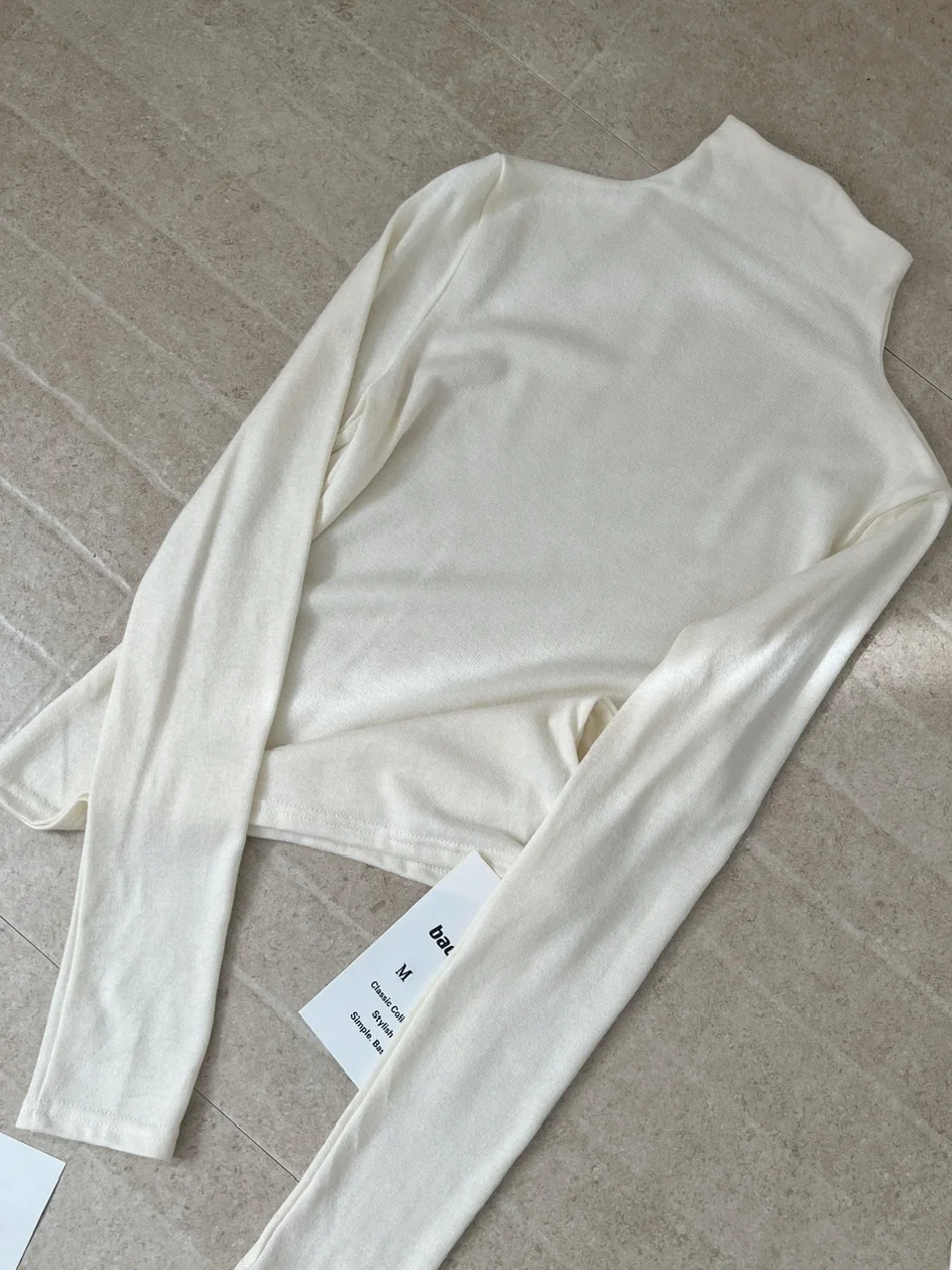 Ele Layered  Knot Vest Dr High Collar Inner irt Faion Set Long Sve Winter Women's Ensemble