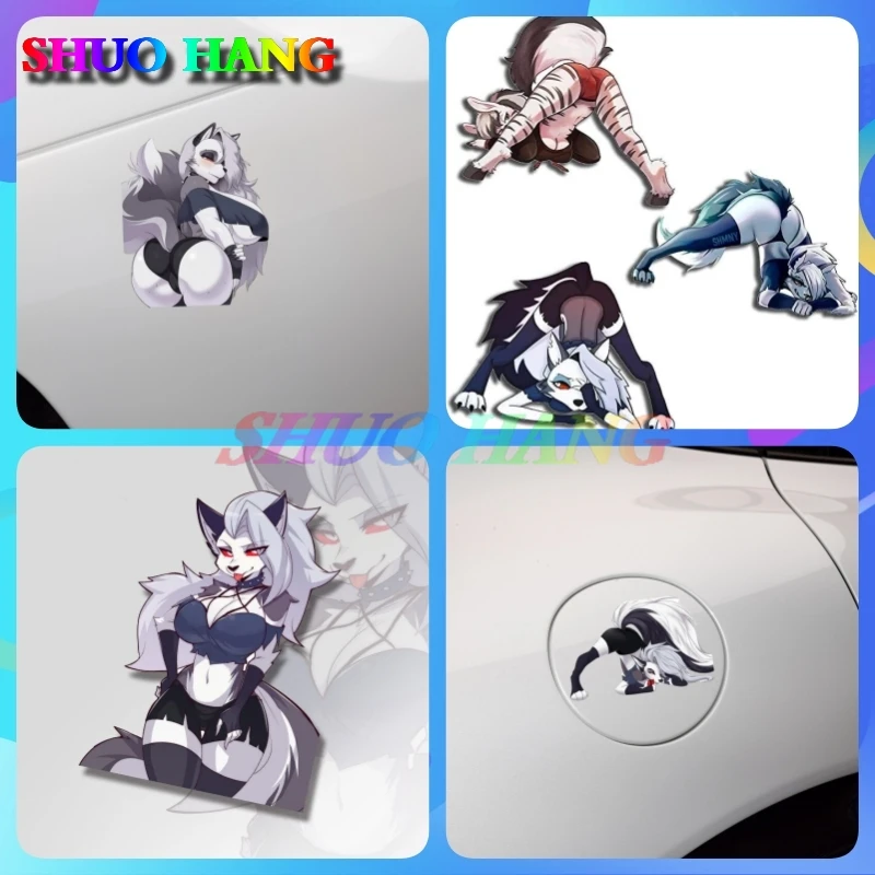 

Creative Anime Helluva Boss‘s’ Loona Furry Sexy Car Sticker Windshield Trunk Decals Vinyl Car Accessories Car Stickers
