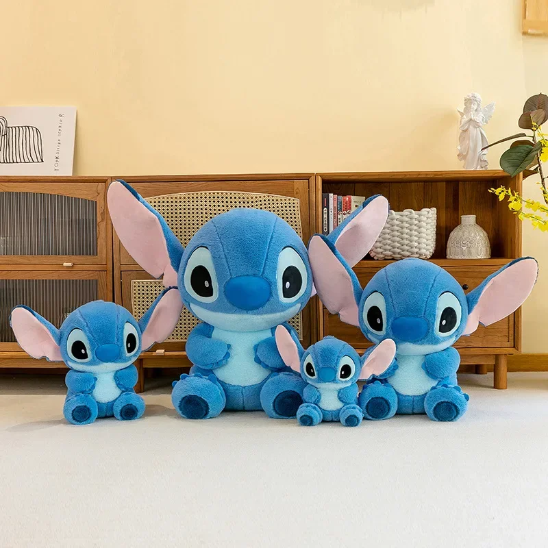 Brinquedo de pelúcia Lilo e Stitch para crianças, desenhos animados Disney, anime fofo, pelúcia recheada, presente macio, aniversário, Kawaii, 28 cm, 40 cm, 70cm