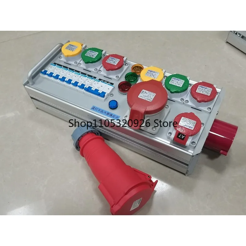 Portable Power Distribution Box 32A RCD 9 Way 16A Waterproof Junction Box for Stage Event