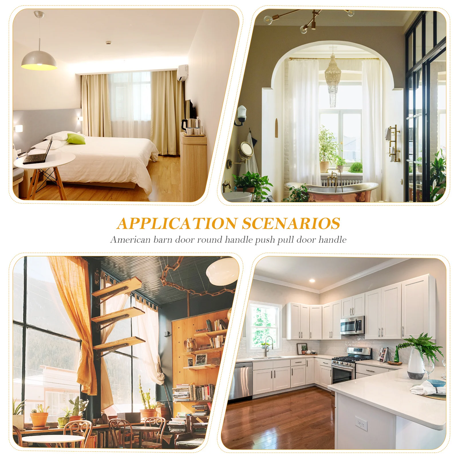 

1 set 1 Set Round Pull Carbon Steel Door For Garage Barn Warehouse Sliding Door Cabinet Knob Cupboard Handle Steel Gate Handle