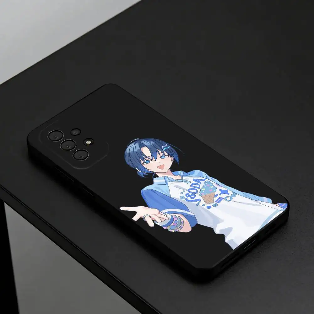 Hiodoshi Ao Cute VTuber  Phone Case For Samsung S26,S25,S24,S23,S22,Plus,Cover Soft Black Shell