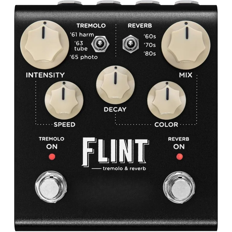 

Flint V2 Tremolo and Reverb Guitar Effects Pedal for Electric and Acoustic Guitar, Synths, Vocals and Keyboards