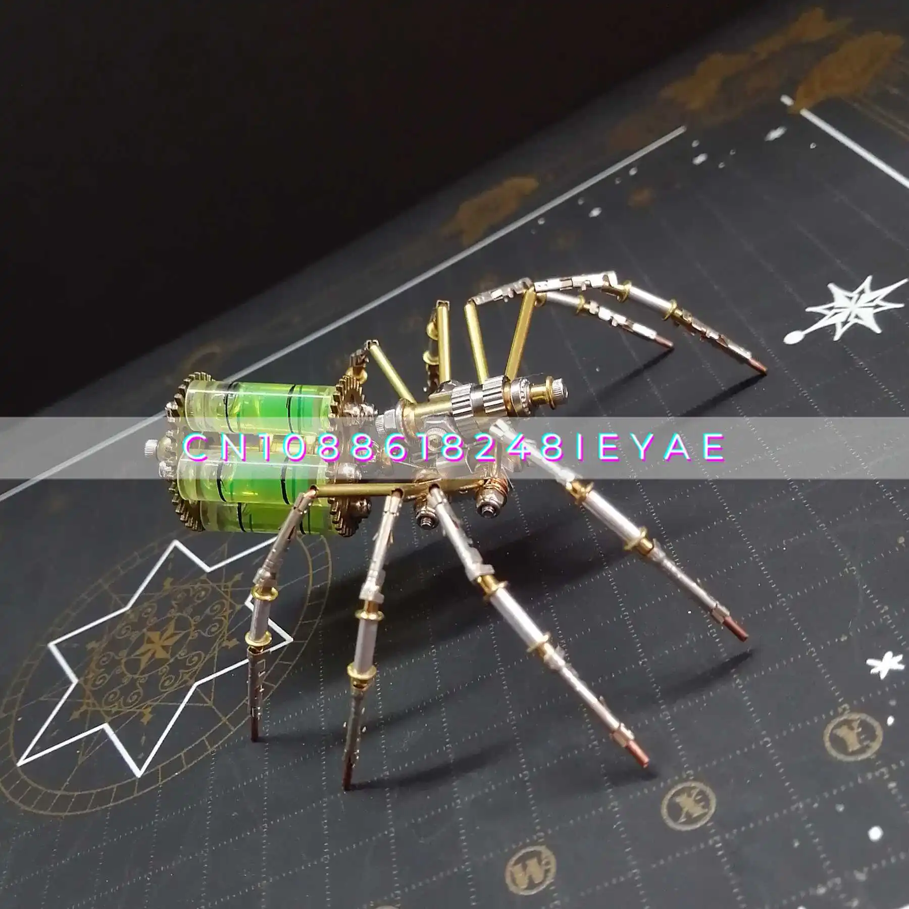 

Cyberpunk Mechanical Spider Assembly Metal Model 3D Three-dimensional Assembly Creative Children's Handmade DIY Holiday Gift