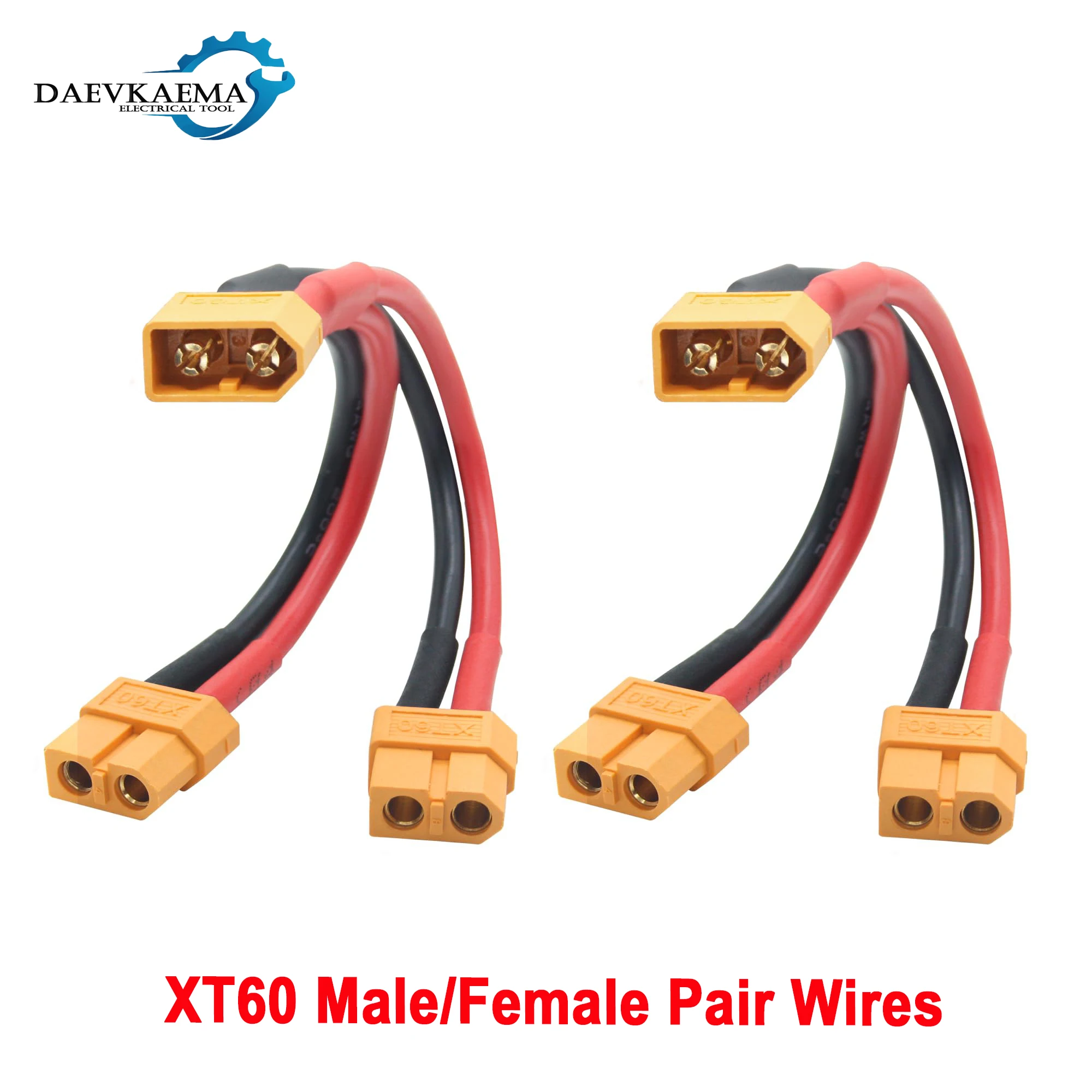 

1-10pcs XT60 Parallel Battery Connector Male/Female Cable Dual Extension Y Splitter 14AWG Silicone Wire for RC Battery Motor