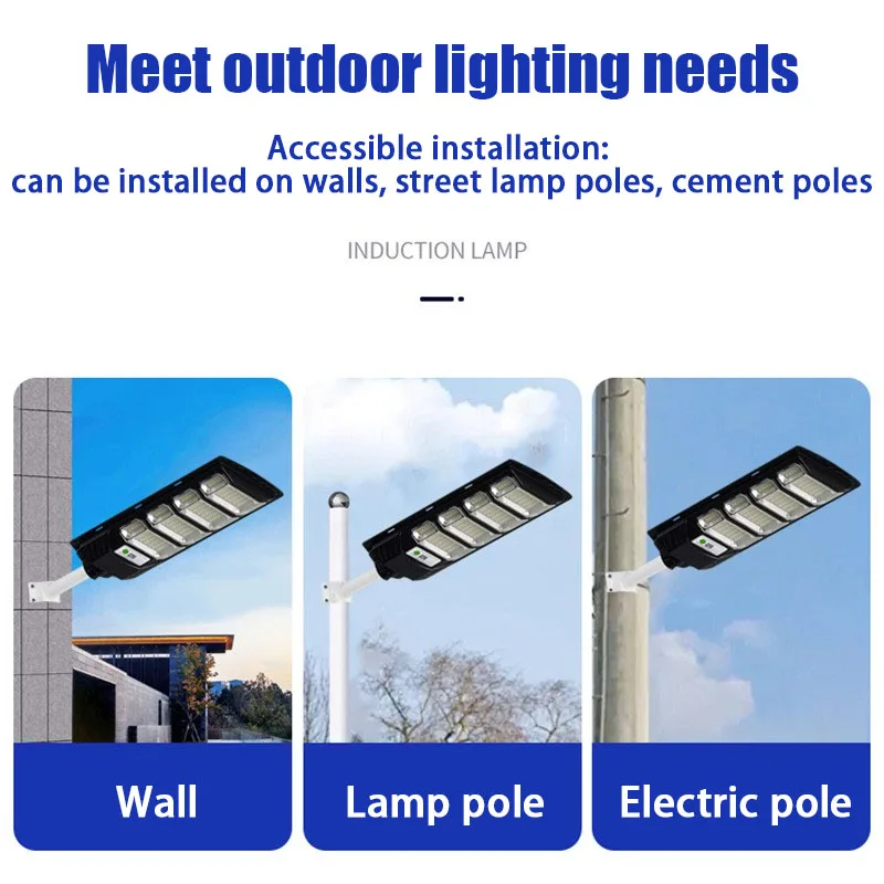 4000W 1000000LM Outdoor Solar Lights Super Bright Waterproof Solar Lamps With Motion Sensor Function Garden Decoration Wall Lamp