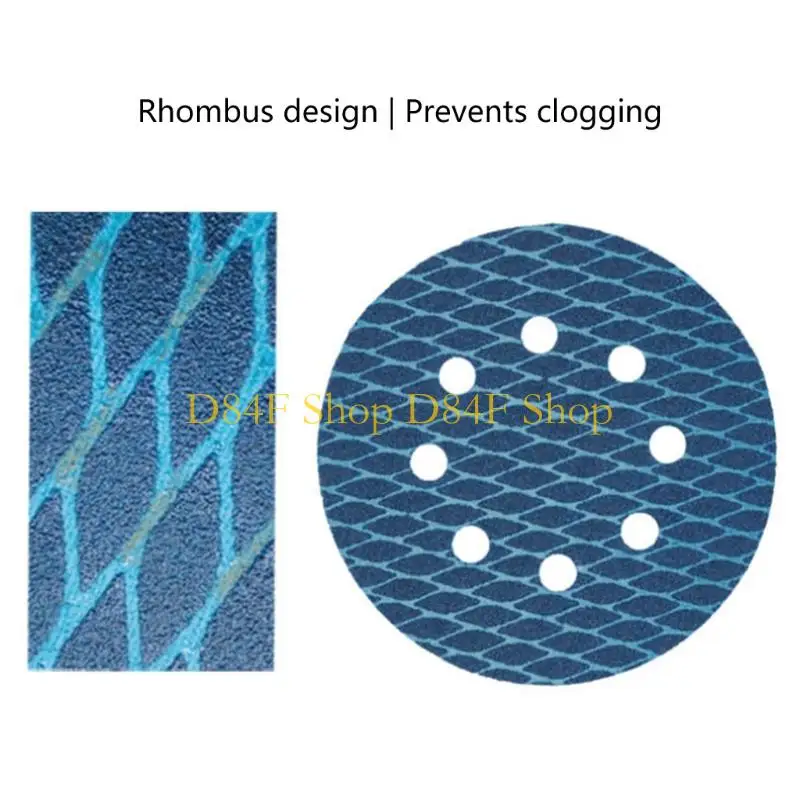 

D84F 100 шт., 5 дюймов, 8 отверстий, наждачная бумага, деревообрабатывающий шлифовальный диск по металлу, абразивный инструмент,