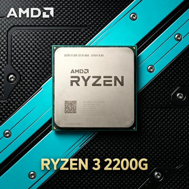 amd-ryzen-3-2200g-デスクトップpc用プロセッサー、35ghz、4コア、4スレッド、am4ソケット、radeon-vega-8-gpu搭載。