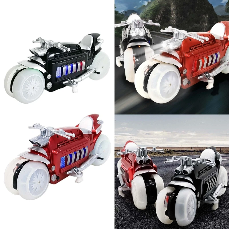 Remote Control Motorcycles 360° Spinning Drift Stunt Motorbike High Speed 2.4Ghz Radio Control Racing- Motorcyle Gift E65D