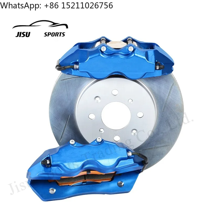 Kit de pinza de freno de alto rendimiento, 4 pistones, 15 pulgadas, disco de Rotor de 380-410mm para cuchara Mazda 323 Nissan Navara Volkswagen Golf Mk5