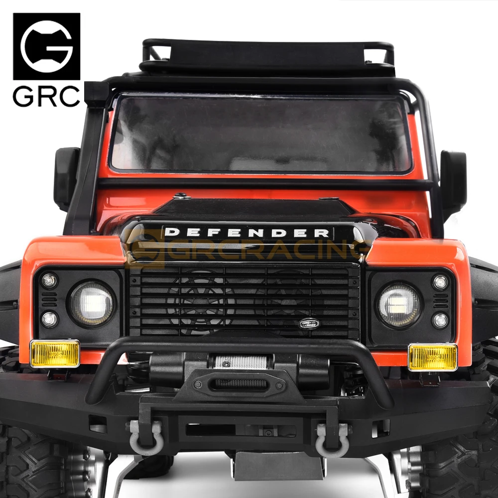 Reflector rectangular GRC de 20mm, reflector todoterreno de simulación retro aplicado a coche de control remoto 1/10 RC TRX-4 TRX-6 SCX10