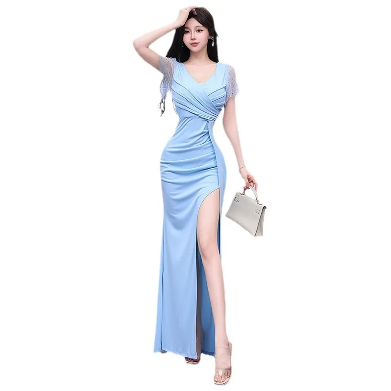High-End Sauna Technician Uniform Long Dress Robe for Bath And Spa Therapy Center Luxury Workwear Ladies' Premium Outfit view 5