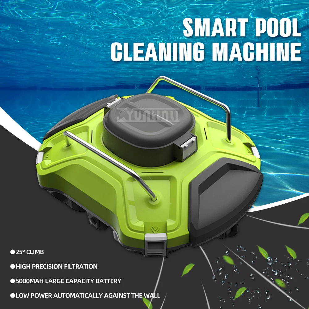 Swimming pool vacuum cleaner, smart automatic wireless cleaning robot, underwater vacuum cleaner under the pool