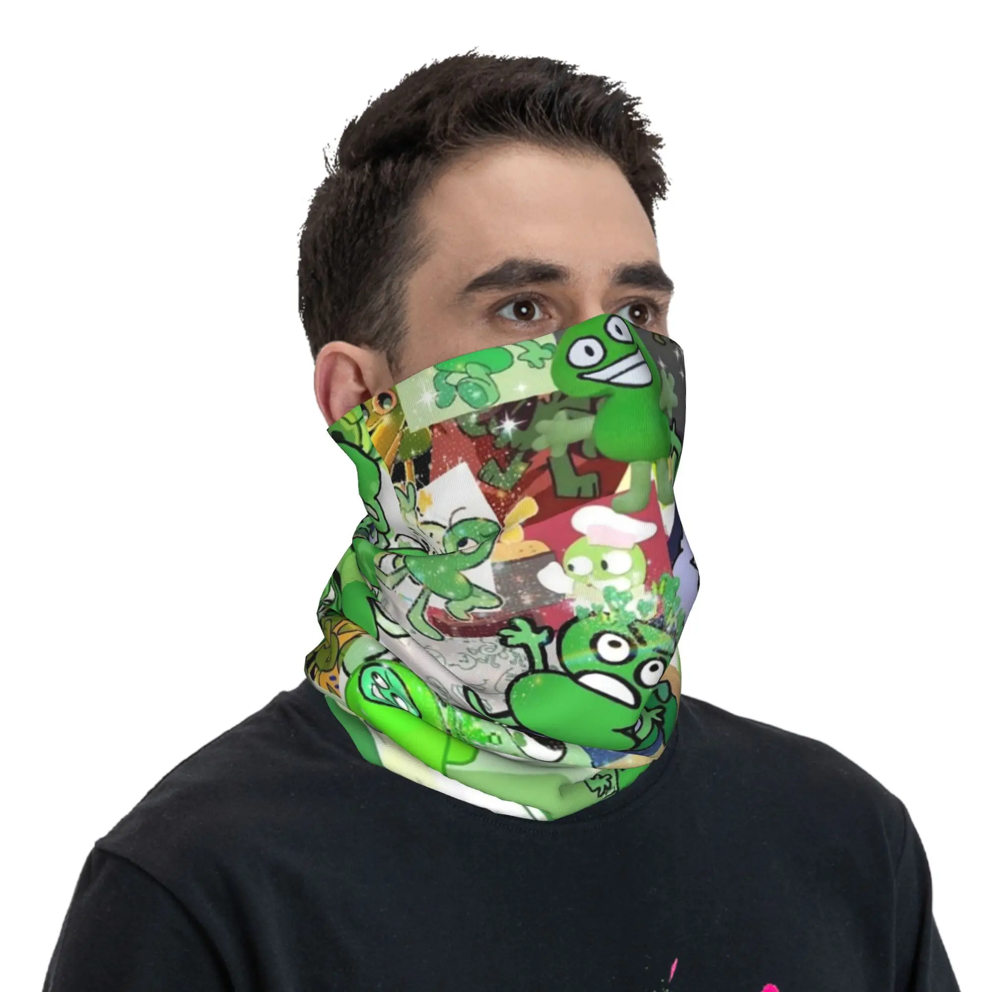 TWO BFDI Bandana Neck Gaiter Printed Wrap Scarf Multifunction Cycling Scarf Hiking Fishing Unisex Adult Winter