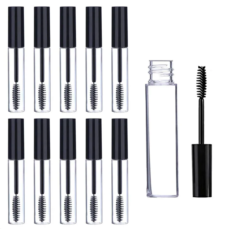 

12Pcs 3ml 10ml Empty Mascara Tube With Eyelash Bottles Cosmetic Container Plastic Eyelash Refillable Mascara Makeup Container