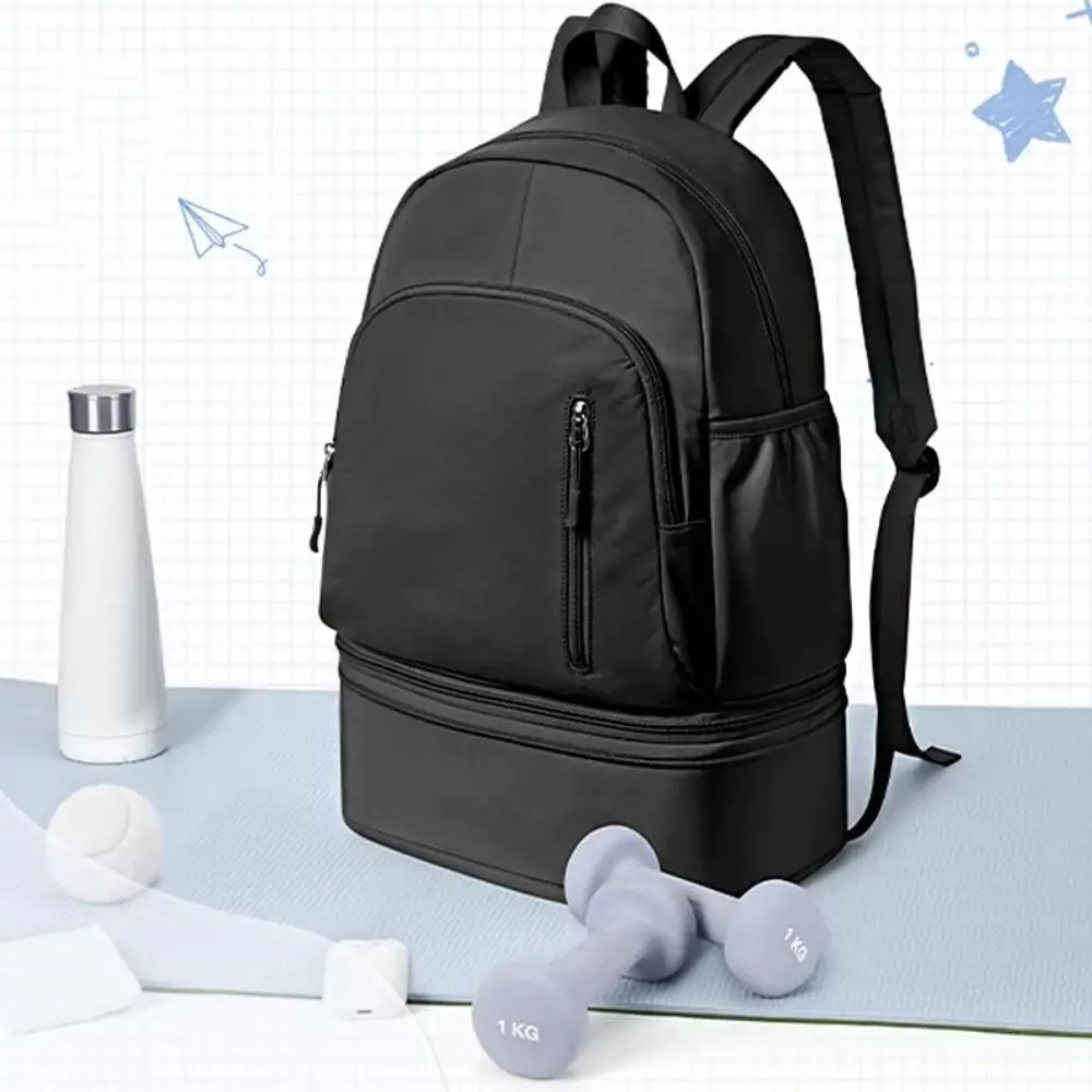 Fotografia 5: Bolsa de treinamento fitness de grande capacidade, multicolorida, antiarranhões, mochila para estudantes universitários, resistente ao desgaste, dobrável