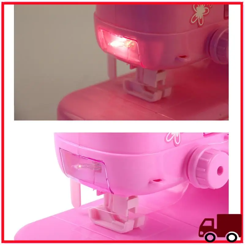 

Highly Recommended Mini Electric Sewing Machine Pretend Play Toy For Kids Children Girls Birthday Christmas Creative Gift Educat