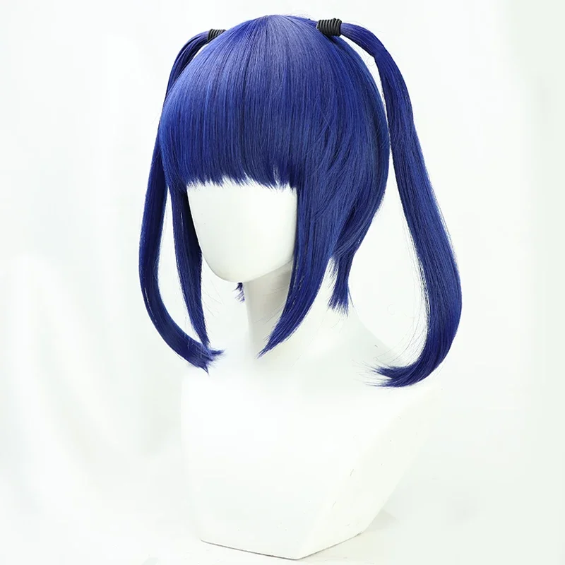 Ein Ain Cosplay Pruik Anime Tenkuu Shinpan Hoogbouw Invasie Blauw Synthetisch Haar Halloween Kostuum Carnaval Pruiken