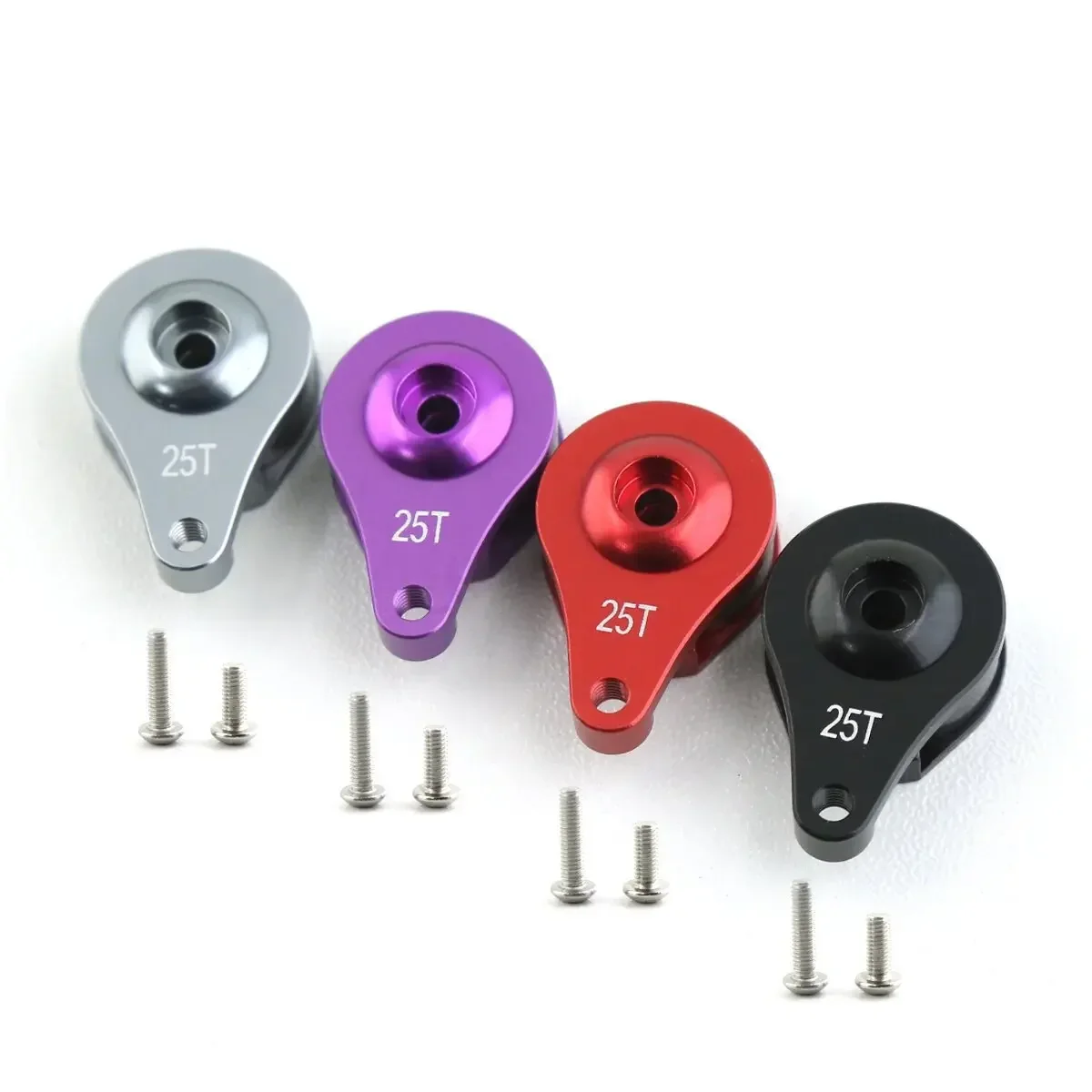 Braccio servo in metallo in lega regolabile da 15 mm con foro singolo 25T per auto FUTABA/SANWA/TACTIC/ACOMS/TAMIYA 1/10 RC