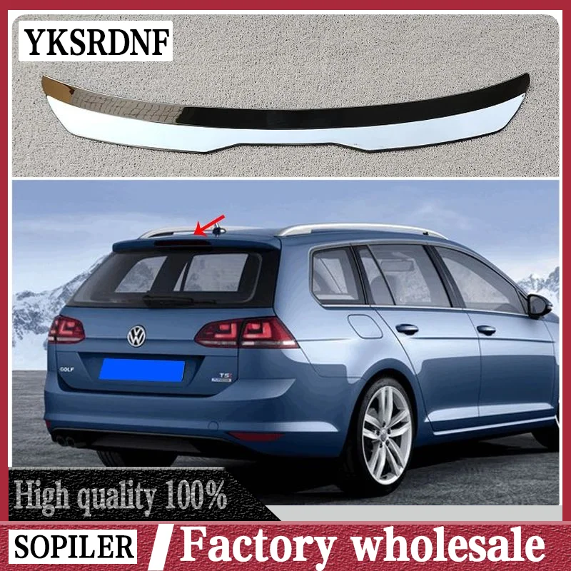 Hinteres dach lippen spoiler für vw golf 7 variant wagon 2012-2016 fensters poiler glänzend schwarz abs kunststoff schlauch heck auto heckraum flügel