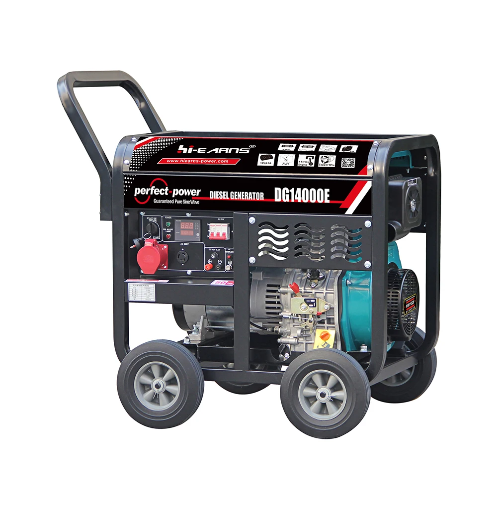 10KVA open generator 1102 single cylinder 3 phase 380V