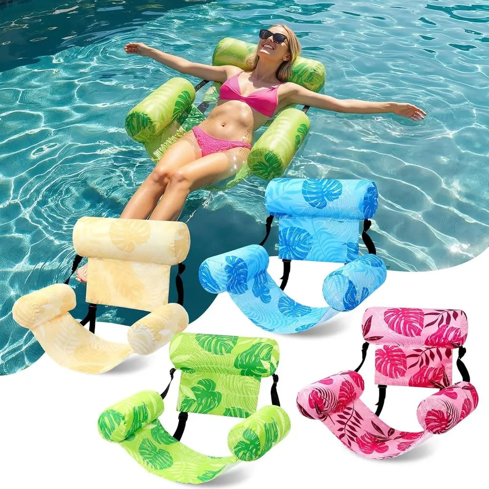 

Inflatable Pool Floats with Fabric Covers: Adjustable Lounge Chairs for Summer Relaxation and Swimming Parties