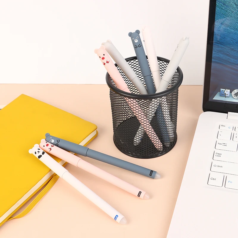 Kawaii اللون قابل للمسح مجموعة أقلام لطيف 0.5 مللي متر هلام القلم مكتب الملحقات اللوازم المدرسية القرطاسية #1