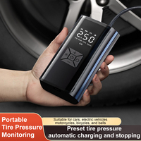 8000mAh 100W Portable Car Air Compressor 150PSI Electric Cordless Tire Inflator Pump With Power Bank for Motorcycle Bicycle Boat