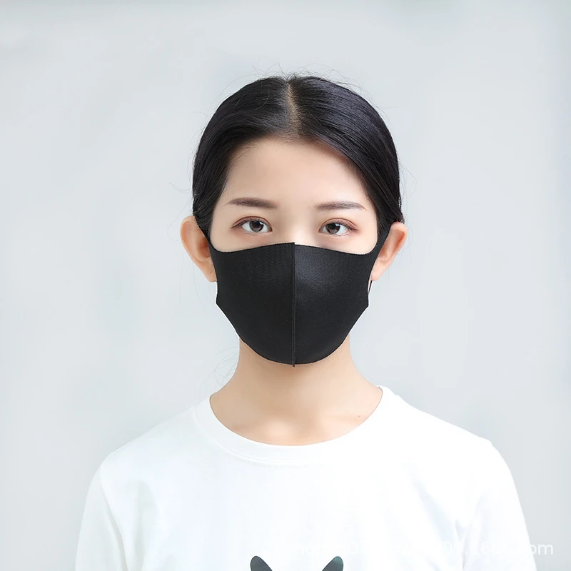 5pcs Ice Silk Mask Spring And Summer Dustproof Washable Reusable Face Mask Unisex Adult/child Mask Outdoor Travel Protection image 2