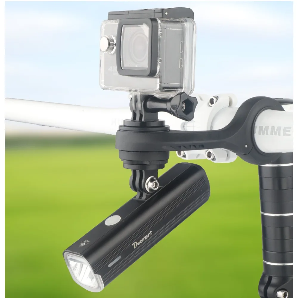 

Deemount Bike Computer Mount Stand Quick Repair Accessories for Garmin Gopro Camera Headlight Adapter Convex/Concave Fixing Base