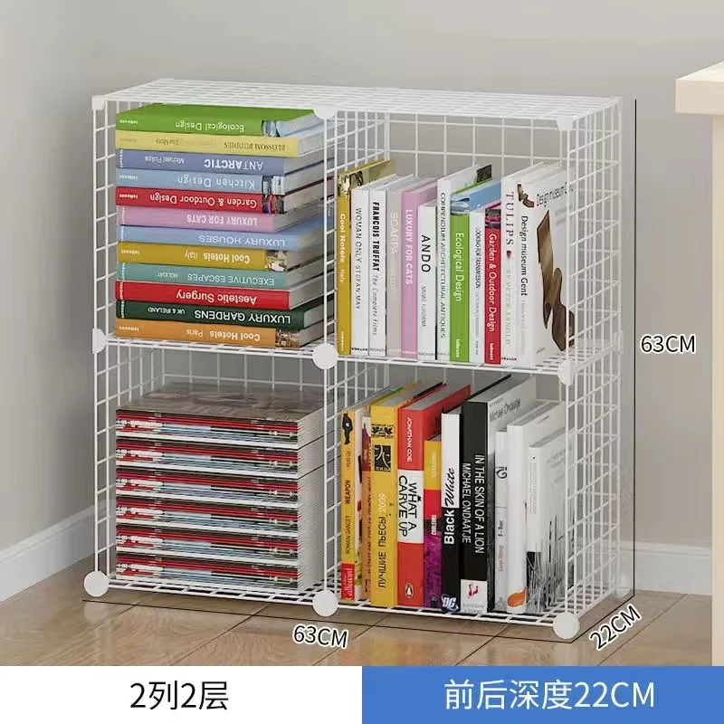 Economic Wire Cube Storage Organizer 4-Cube Wire Grid Storage Shelves