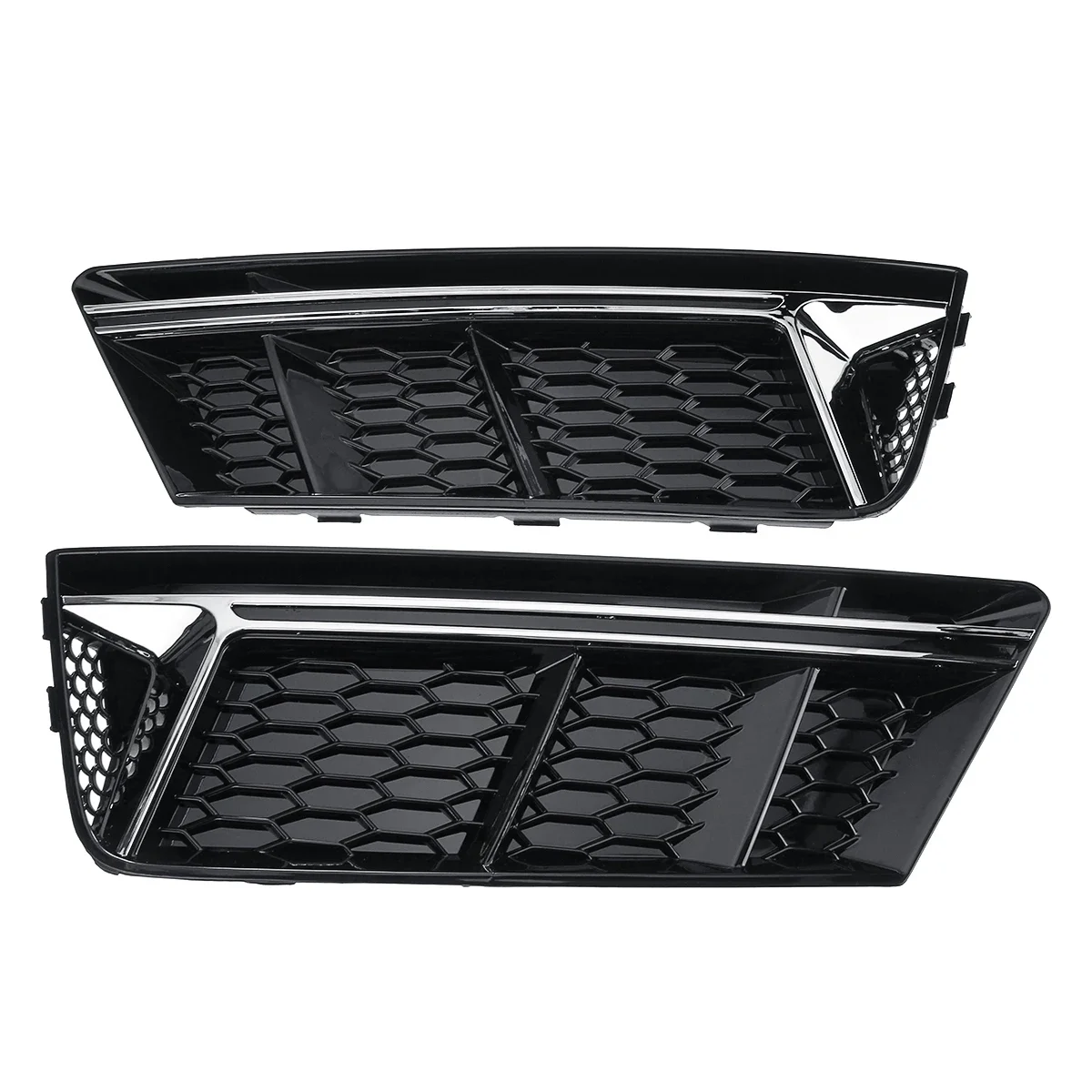 Fog Lamp Light Grill Cover Front Bumper Fog Lights Racing Grille For Audi A4 B9 2017 2018 2019 Standard Bumper Fog Light Cover