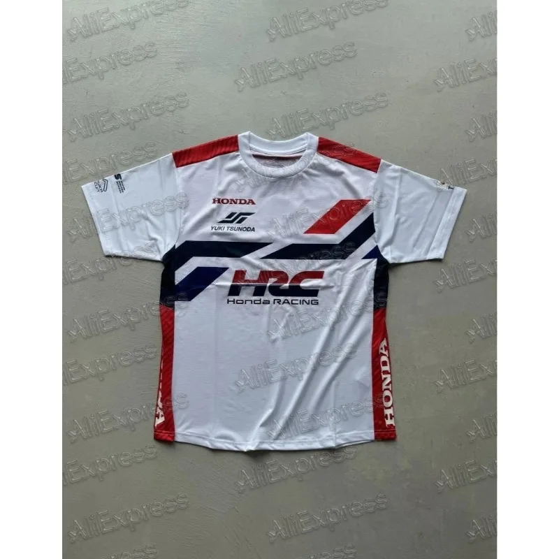 

Лето 2029, Honda HRC Circuit, тройная совместная мотоциклетная футболка с короткими рукавами и круглым вырезом, повседневная футболка, быстросохнущий топ