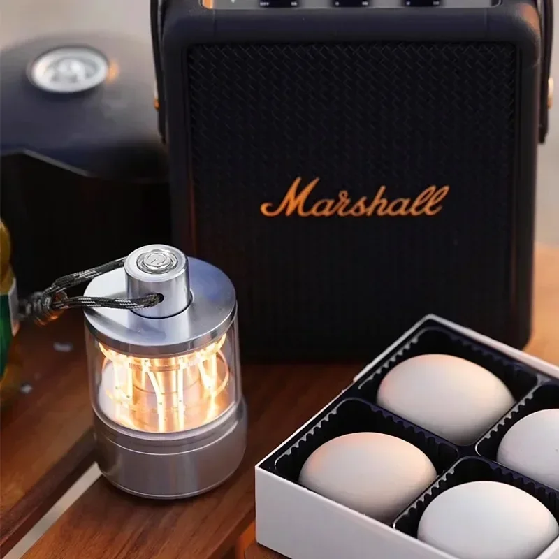 Creative desk lamp bedroom bedside lamp led night light three-color dimming touch ambient light