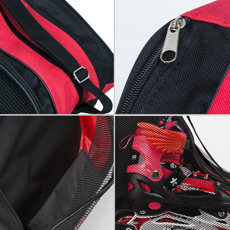 Unisex Roller Skate Bag Skateboard Bag Oxford Cloth Beach Tote Kids and Adult Roller Skate Bag