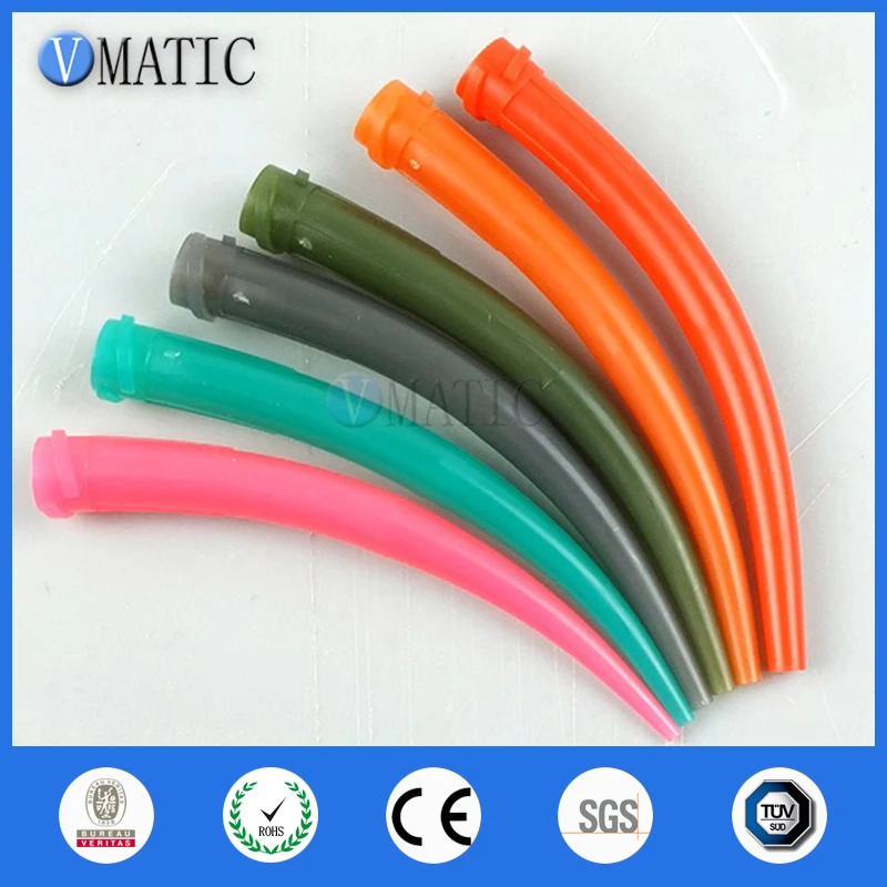 

Все пластиковые гибкие насадки с замком Люэра, удлиненные изогнутые дозирующие иглы от 10 г до 20 г, насадки TT с дизайном бычьего рога x 50 шт.