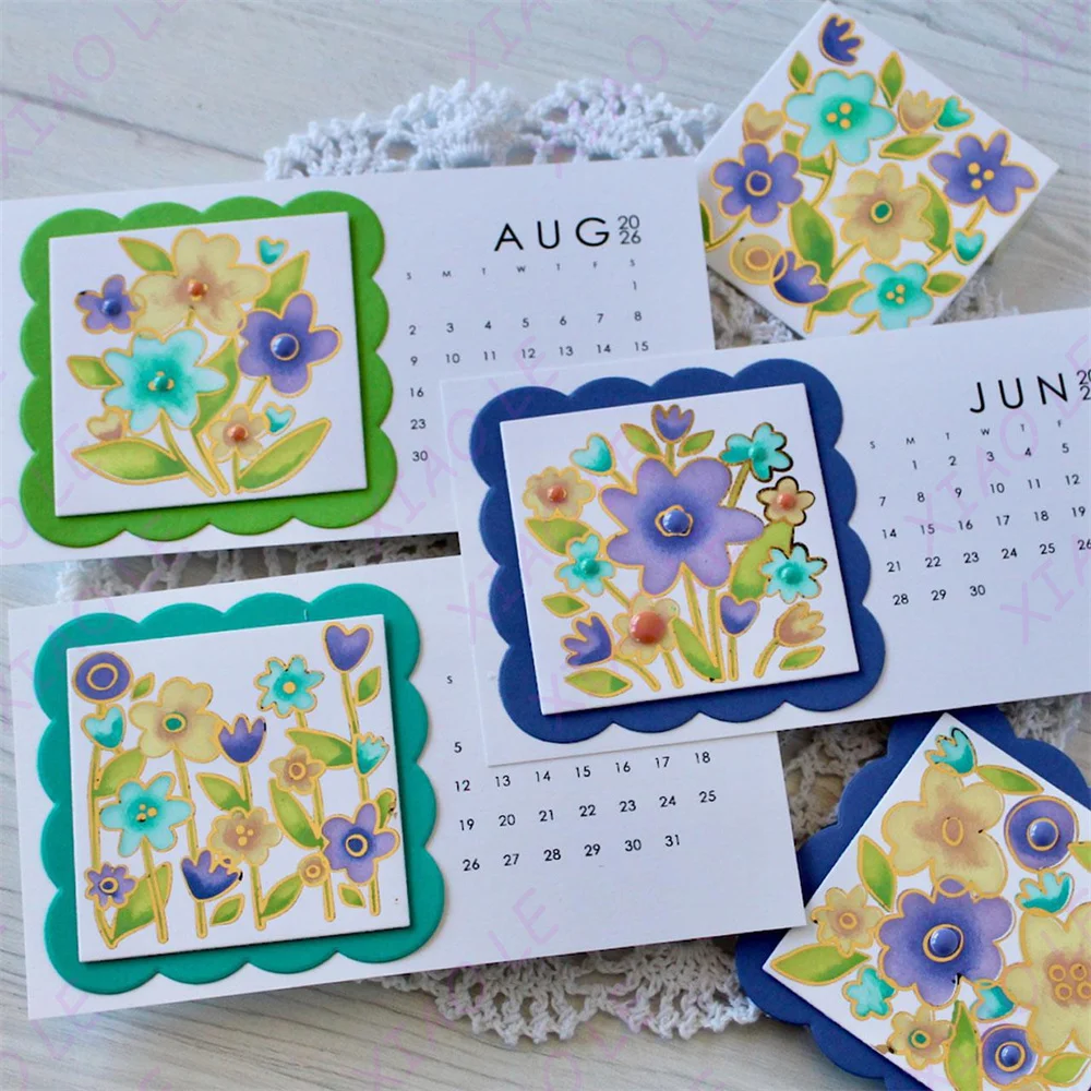 

New Petal Party All Planned Out Cutting Dies And Stamps Scrapbook Diary Decoration Stencil Embossing Template DIY Greeting Card